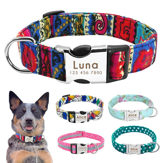 Nylon Patterned Collars