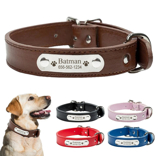 Personalized Leather Pet Collar