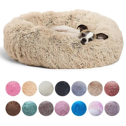 Plush Round Pet Bed