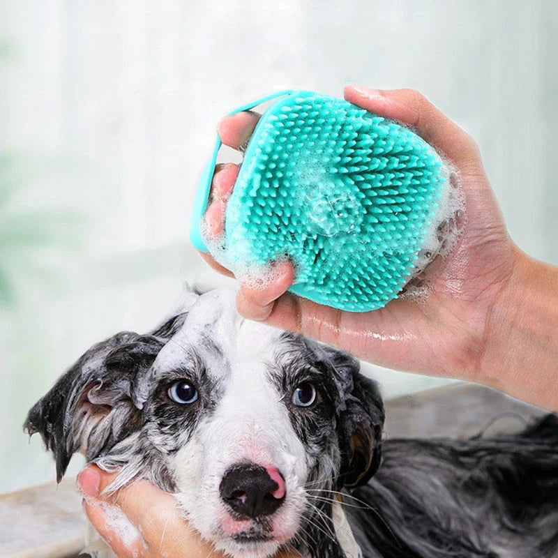 Soft Silicone Pet Bathing & Grooming Brush