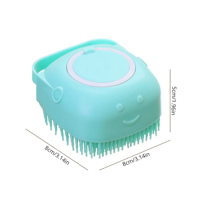 Soft Silicone Pet Bathing & Grooming Brush